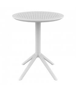 SKY WHITE Φ60X74εκ. ΤΡΑΠΕΖΙ ΠΤΥΣ/ΝΟ ΠΟΛ/ΝΙΟΥ