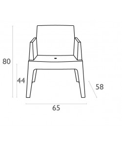 BOX DARK GREY ΠΟΛΥΘΡΟΝΑ ΠΟΛ/ΝΙΟΥ 65Χ58Χ80εκ.