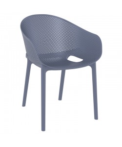 SKY PRO DARK GREY ΠΟΛΥΘΡΟΝΑ ΠΟΛ/ΝΙΟΥ 54X60X81εκ.