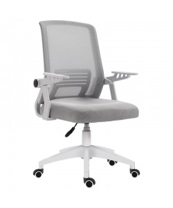 A1180W ΛΕΥΚΟ/ΓΚΡΙ MESH ΠΟΛ/ΝΑ ΓΡΑΦΕΙΟΥ 59Χ57Χ44-90/52-97εκ.