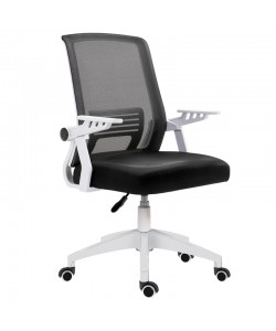 A1180W ΛΕΥΚΟ/ΜΑΥΡΟ MESH ΠΟΛ/ΝΑ ΓΡΑΦΕΙΟΥ 59Χ57Χ44-90/52-97εκ.