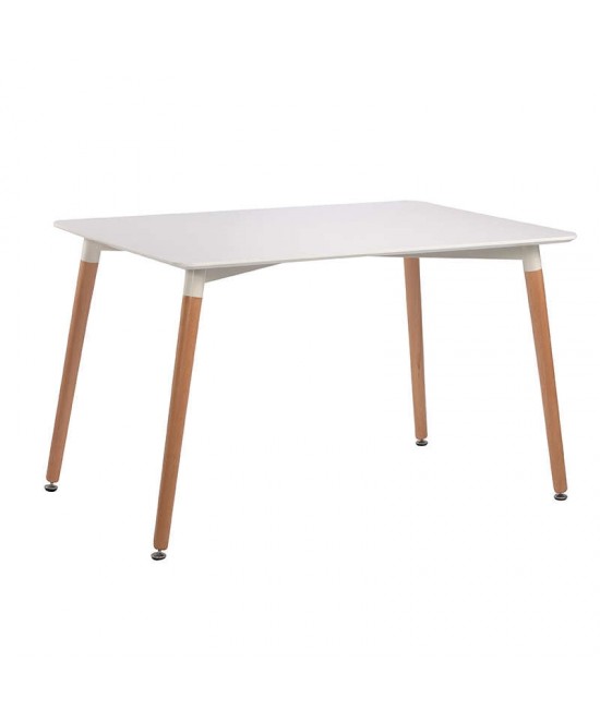 Σετ Τραπεζαρίας Loft Plus White Randy 5τμχ 120Χ80X72εκ.