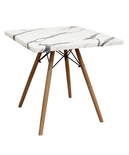 RANDY WERZALIT 70Χ70Χ73εκ. ΜΑΡΜΑΡΟ CARRARA