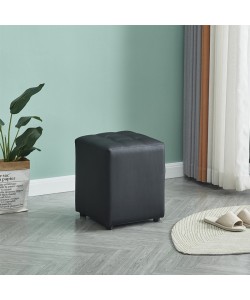 CUBE BLACK PU ΣΚΑΜΠΟ 35X35X42εκ.