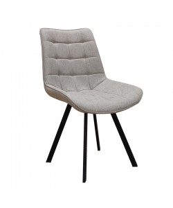 MIRA BEIGE ΥΦΑΣΜΑ(Σ4)ΚΑΡΕΚΛΑ ΜΕΤΑΛΛΙΚΗ 53X59X46-86εκ.