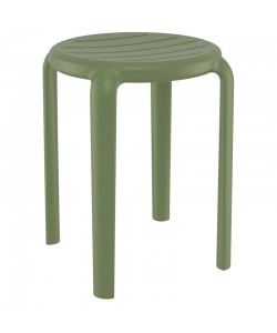 TOM 45εκ. ΣΚΑΜΠΟ OLIVE GREEN ΠΟΛ/ΝΙΟΥ 34X34X45εκ.