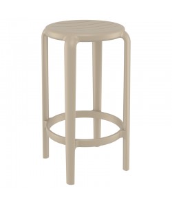 TOM 65εκ. ΣΚΑΜΠΟ TAUPE ΠΟΛ/ΝΙΟΥ 36X36X65εκ.