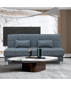 FELINA GREY ΥΦΑΣΜΑ 3ΘΕΣΙΟΣ ΚΑΝΑΠΕΣ/ΚΡΕΒΑΤΙ ΜΕ ΑΠΟΘ.ΧΩΡΟ 182X90X80εκ.