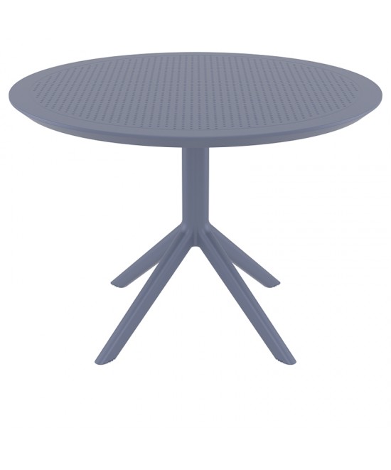 SKY DARK GREY Φ105X74εκ. ΤΡΑΠΕΖΙ ΠΟΛ/ΝΙΟΥ SKY DARK GREY Φ105X74εκ. ΤΡΑΠΕΖΙ ΠΟΛ/ΝΙΟΥ