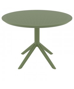 SKY OLIVE GREEN Φ105X74εκ. ΤΡΑΠΕΖΙ ΠΟΛ/ΝΙΟΥ