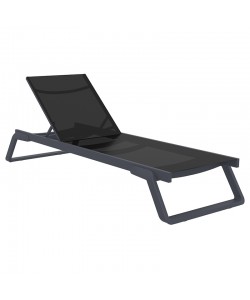 TROPIC ΞΑΠΛΩΣΤΡΑ DARK GREY/BLACK ΑΛΟΥΜ-ΠΟΛ/ΝΙΟΥ 210X72X31εκ.