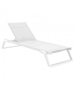 TROPIC ΞΑΠΛΩΣΤΡΑ WHITE/WHITE ΑΛΟΥΜ-ΠΟΛ/ΝΙΟΥ 210X72X31εκ.