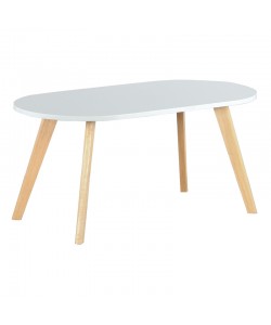 MARA ΛΕΥΚΟ 100Χ50Χ45εκ.ΤΡΑΠΕΖΙ ΣΑΛΟΝΙΟΥ