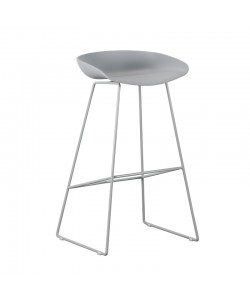 LETO GREY PP ΣΚΑΜΠΟ ΜΕΤΑΛΛΙΚΟ 46X44X75-84εκ.