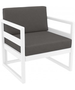 MYKONOS ΜΑΞΙΛΑΡΙ ΠΛΑΤΗΣ DARK GREY 65Χ35Χ16/9εκ.