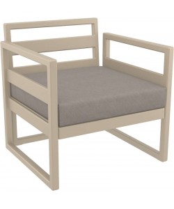 MYKONOS ΜΑΞΙΛΑΡΙ ΚΑΘΙΣΜΑΤΟΣ LIGHT BROWN 65Χ65Χ10εκ.