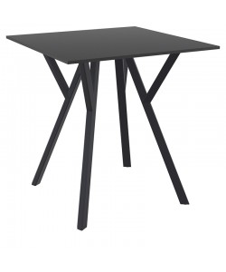 MAX ΤΡΑΠΕΖΙ 70Χ70Χ74εκ. BLACK LAMINATE 12mm