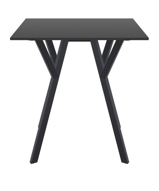 MAX ΤΡΑΠΕΖΙ 70Χ70Χ74εκ. BLACK LAMINATE 12mm MAX ΤΡΑΠΕΖΙ 70Χ70Χ74εκ. BLACK LAMINATE 12mm