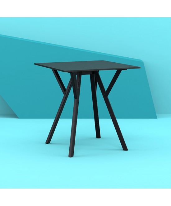 MAX ΤΡΑΠΕΖΙ 70Χ70Χ74εκ. BLACK LAMINATE 12mm MAX ΤΡΑΠΕΖΙ 70Χ70Χ74εκ. BLACK LAMINATE 12mm