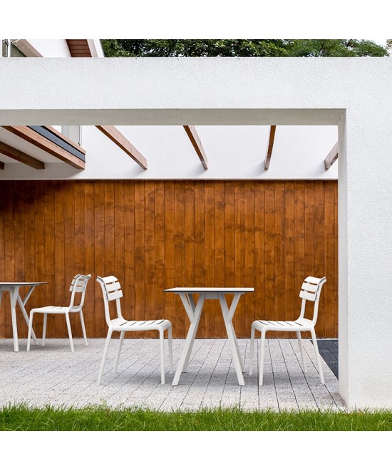 MAX ΤΡΑΠΕΖΙ 70Χ70Χ74εκ. WHITE LAMINATE 12mm