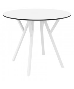 MAX ΤΡΑΠΕΖΙ Φ90Χ74εκ. WHITE LAMINATE 12mm