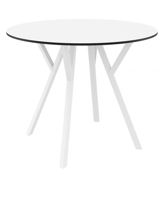 MAX ΤΡΑΠΕΖΙ Φ90Χ74εκ. WHITE LAMINATE 12mm