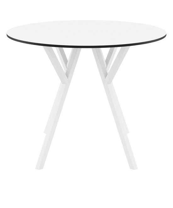MAX ΤΡΑΠΕΖΙ Φ90Χ74εκ. WHITE LAMINATE 12mm