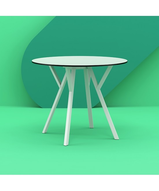 MAX ΤΡΑΠΕΖΙ Φ90Χ74εκ. WHITE LAMINATE 12mm