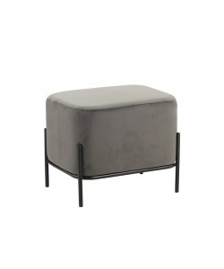 BELLA/L ΣΚΑΜΠΟ GREY VELVET ΥΦΑΣΜΑ 48X37Χ39εκ.