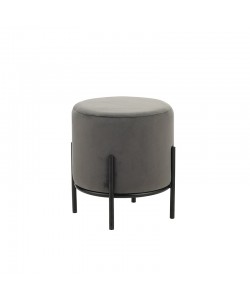 BELLA/R ΣΚΑΜΠΟ GREY VELVET ΥΦΑΣΜΑ Φ.35Χ38εκ.