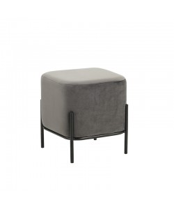 BELLA/S ΣΚΑΜΠΟ GREY VELVET ΥΦΑΣΜΑ 36X36Χ38εκ.