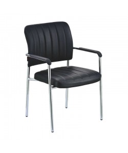 OLIVER ΜΑΥΡΟ PU ΠΟΛ/ΝΑ ΧΡΩΜΙΟΥ 55X63X46.5-84εκ.