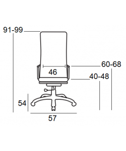 A9880 ΜΑΥΡO MESH ΠΟΛΥΘΡΟΝΑ ΓΡΑΦΕΙΟΥ 57X54X40-91/48-99εκ.