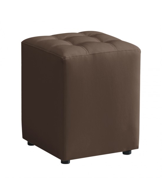 CUBE BROWN PU ΣΚΑΜΠΟ 35X35X42εκ.