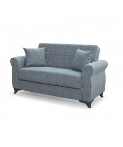 LENA GREY ΥΦΑΣΜΑ 2ΘΕΣΙΟΣ ΚΑΝΑΠΕΣ/ΚΡΕΒΑΤΙ ΜΕ ΑΠΟΘ.ΧΩΡΟ 150Χ80Χ75εκ.