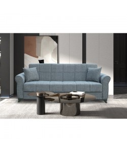 LENA GREY ΥΦΑΣΜΑ 3ΘΕΣΙΟΣ ΚΑΝΑΠΕΣ/ΚΡΕΒΑΤΙ ΜΕ ΑΠΟΘ.ΧΩΡΟ 210X80X75εκ.