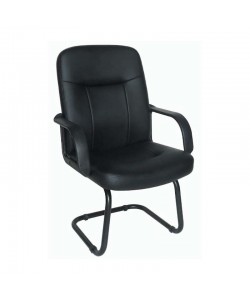 Πολυθρόνα Aναμονής 2τμχ A2500 Μαύρο Ρu 63X65X47-98εκ.
