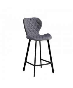 MARTIN ΓΚΡΙ ΥΦΑΣΜΑ(Σ2)66εκ. ΣΚΑΜΠΟ ΜΕΤΑΛΛΙΚΟ 45X49X66-98εκ.