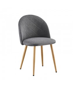 RIO ΦΥΣΙΚΟ/ΓΚΡΙ ΥΦΑΣΜΑ(Σ4)ΚΑΡΕΚΛΑ ΜΕΤΑΛΛΙΚΗ 47X53.5X49-80εκ.