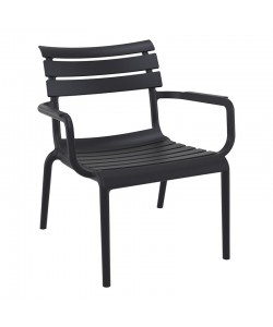 PARIS LOUNGE BLACK ΠΟΛ/ΝΑ ΠΟΛ/ΝΙΟΥ 68X70X76εκ.