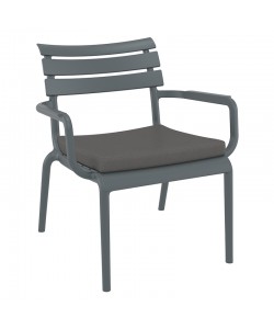 PARIS ΜΑΞΙΛΑΡΙ DARK GREY ΠΟΛ/ΝΑΣ 50Χ48Χ5εκ.