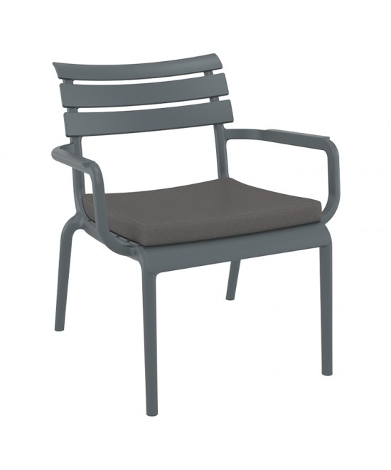 PARIS ΜΑΞΙΛΑΡΙ DARK GREY ΠΟΛ/ΝΑΣ 50Χ48Χ5εκ. PARIS ΜΑΞΙΛΑΡΙ DARK GREY ΠΟΛ/ΝΑΣ 50Χ48Χ5εκ.