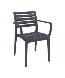 Σετ Τραπεζαρίας 9τμχ Vegas Artemis Dark Grey 100X180/220Χ75εκ.