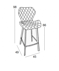 Σκαμπό Μπάρ 2τμχ Martin 66εκ. Γκρί Ύφασμα 45x49x66-98εκ. Σκαμπό Μπάρ 2τμχ Martin 66εκ. Γκρί Ύφασμα 45x49x66-98εκ.
