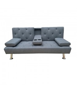 REST GREY ΥΦΑΣΜΑ ΚΑΝΑΠΕΣ-ΚΡΕΒΑΤΙ 168X88X79εκ.