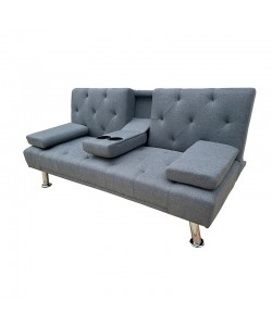 REST GREY ΥΦΑΣΜΑ ΚΑΝΑΠΕΣ-ΚΡΕΒΑΤΙ 168X88X79εκ.