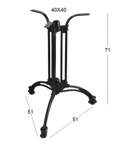 CITY 3ΝΥΧΗ 51Χ51Χ71εκ. ΒΑΣΗ ΑΛΟΥΜΙΝΙΟΥ ΜΕ ΡΕΓ/ΡΟΥΣ ΜΑΥΡΗ