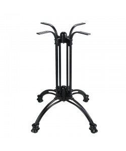 CITY 4ΝΥΧΗ 60X60X71εκ. ΒΑΣΗ ΑΛΟΥΜΙΝΙΟΥ ΜΕ ΡΕΓ/ΡΟΥΣ ΜΑΥΡΗ