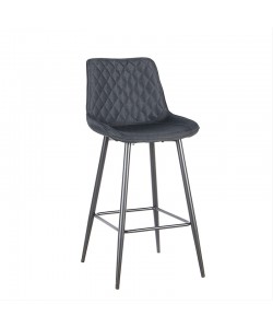 ALESIA BLACK ΥΦΑΣΜΑ 73εκ. ΣΚΑΜΠΟ ΜΕΤΑΛΛΙΚΟ 50X51X73-104εκ.