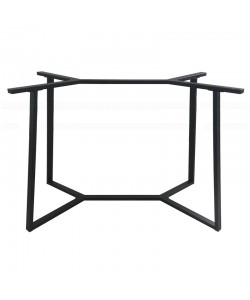 BISTRO ΨΗΛΗ 110X60X105εκ. ΒΑΣΗ ΜΕΤΑΛΛΙΚΗ ΜΕ ΡΕΓ/ΡΟΥΣ ΜΑΥΡΗ